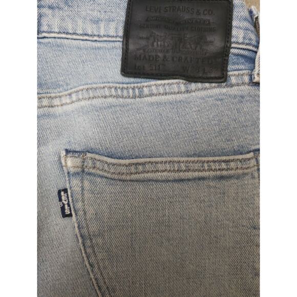 Levi’s Made And Crafted LMC 511 Light Indigo Selvedge Jeans Size 28×31 - Picture 5 of 10